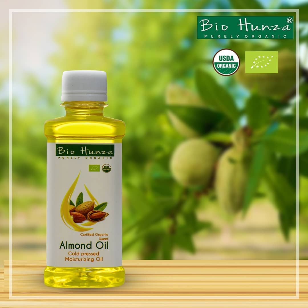 100% Organic Almond Oil – Cold Pressed & Pure for Skin & Hair – Bio Hunza