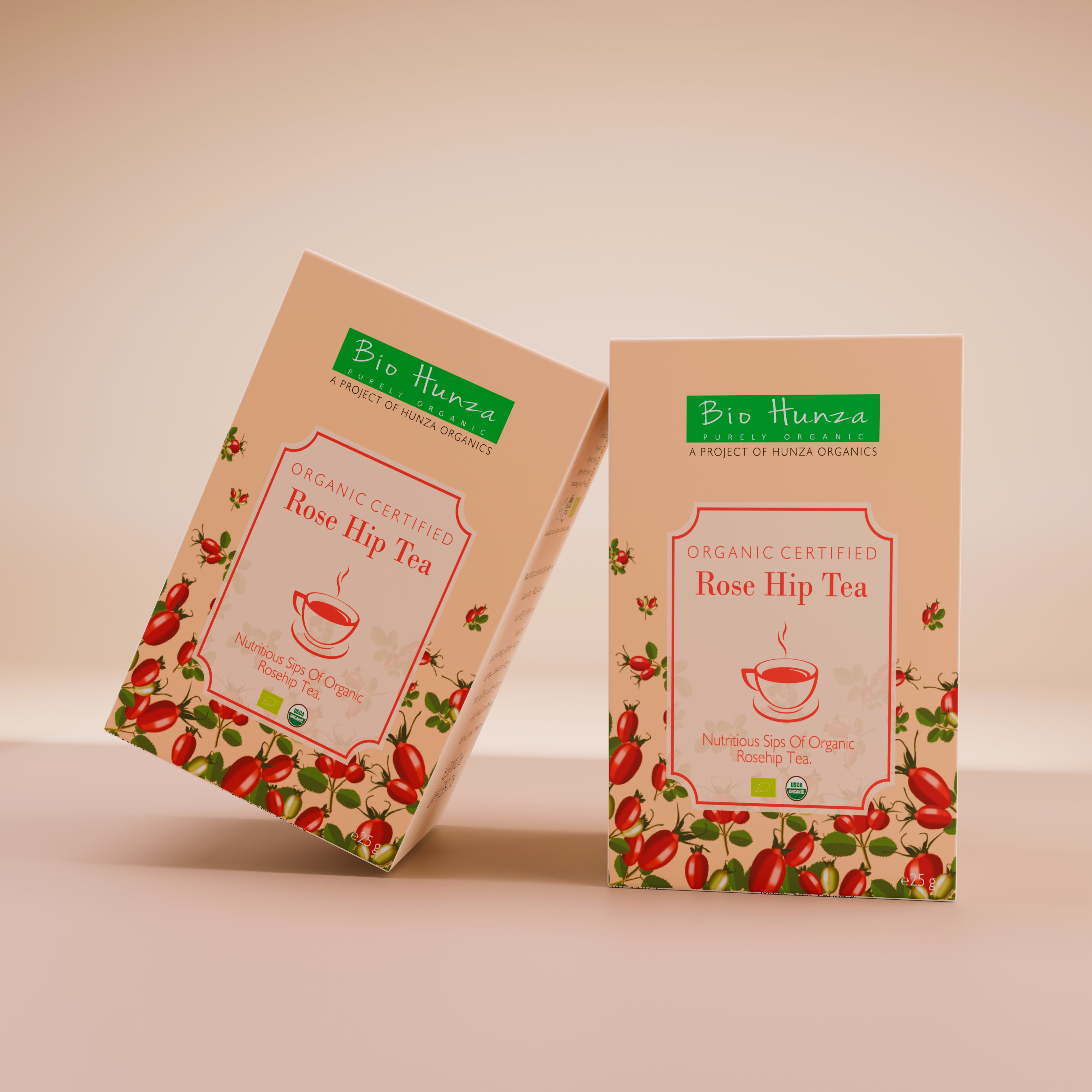 .  🌹 Organic Rosehip Tea 40g (گلاب کے پھل کی چائے) Rich in Vitamin C | Immunity Booster | Caffeine-Free Herbal Tea – Biohunza
