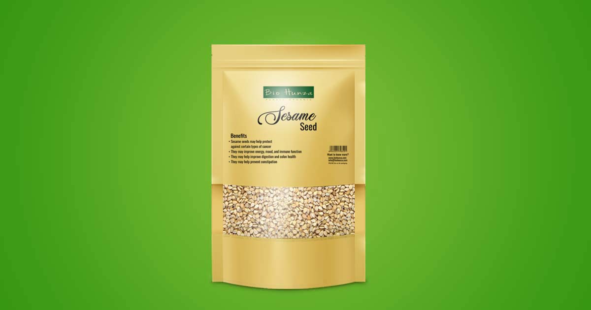 Sesame Seeds 100g by Bio Hunza - A Natural Source of Nutrients and Flavor