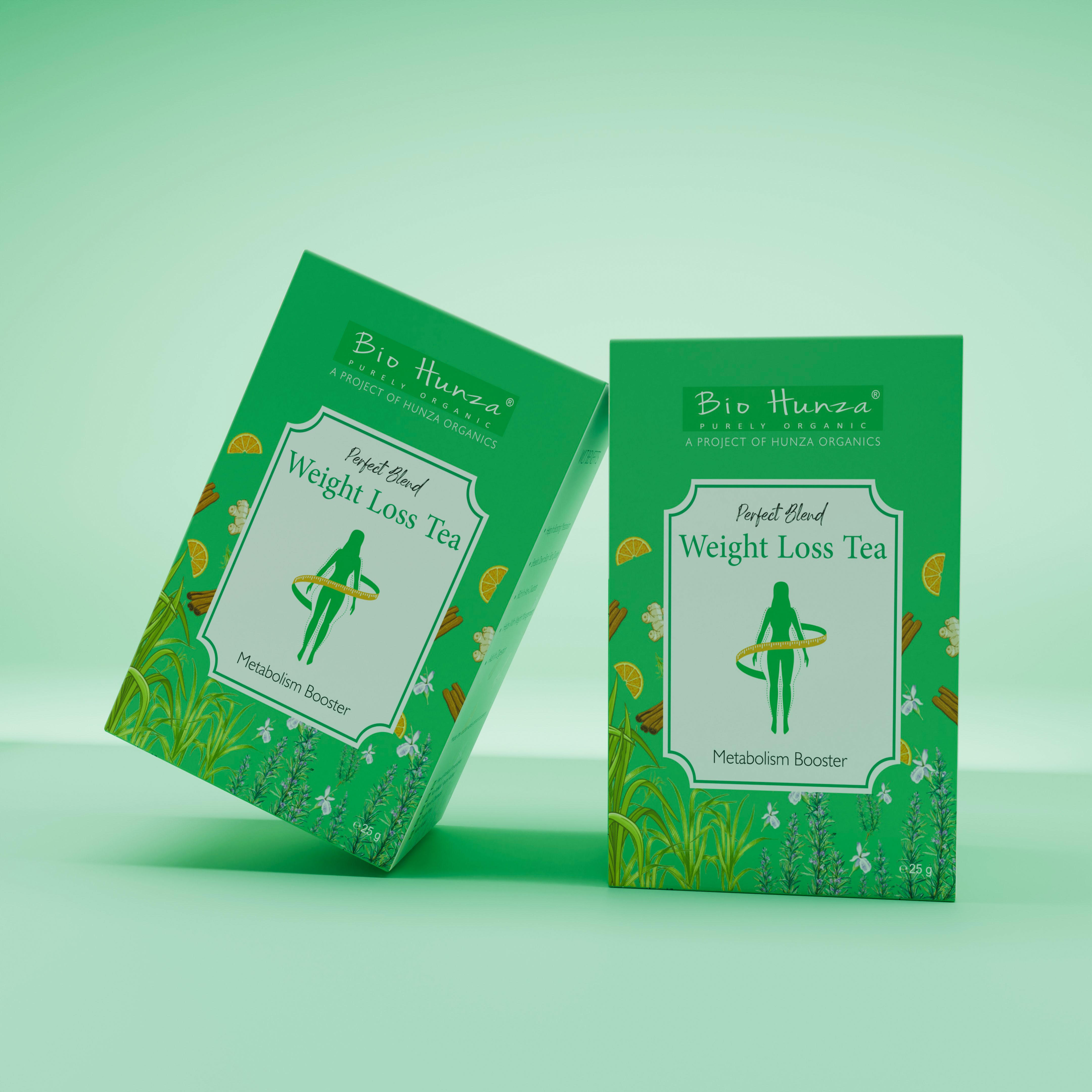 🌿 Weight Loss Tea – 100% Organic Herbal Slimming Blend 25g (وزن کم کرنے والی چائے) | Fat Burner & Detox – Biohunza