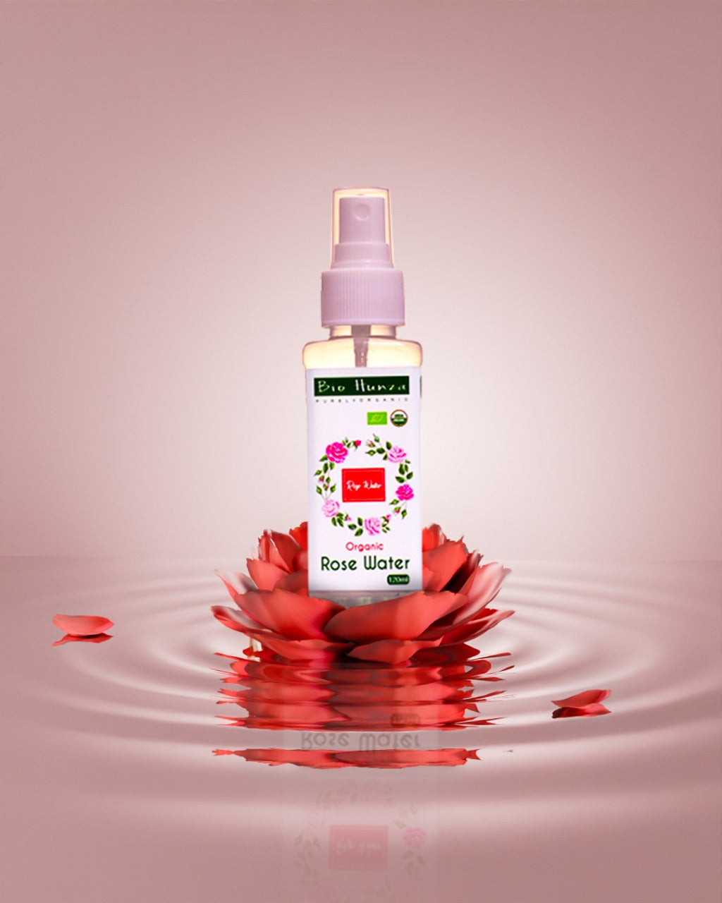 Rose Water 100% USDA & EU Certified Organic